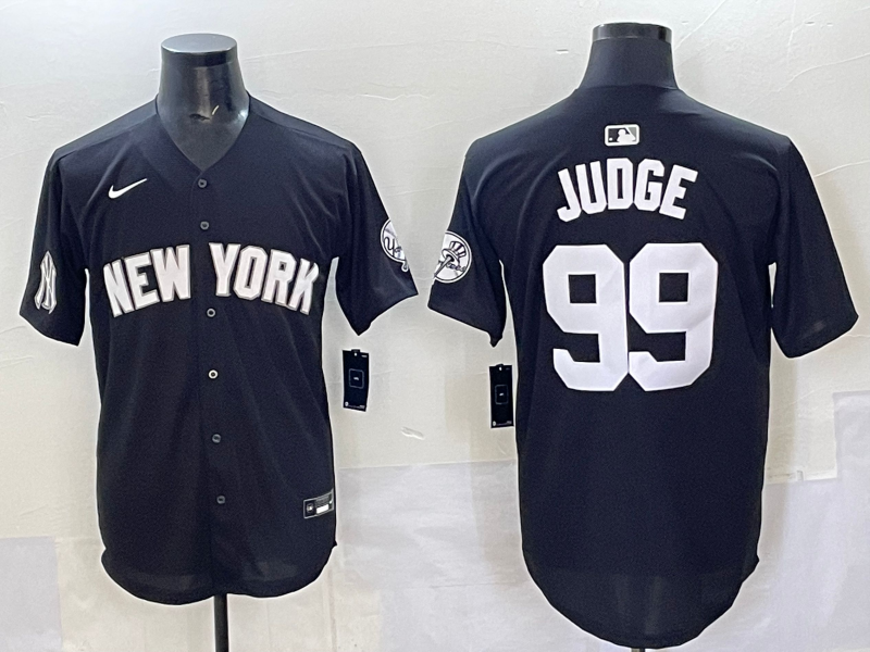 Men 2025 New York Yankees #99 Judge black Nike MLB Jersey style 725005->new york yankees->MLB Jersey